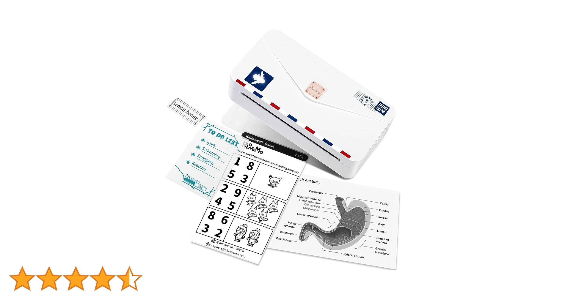 美品　Pmo M04AS サーマルプリンター Amazon.co.jp: Phomemo M04AS ポータブルサーマルプリンタ